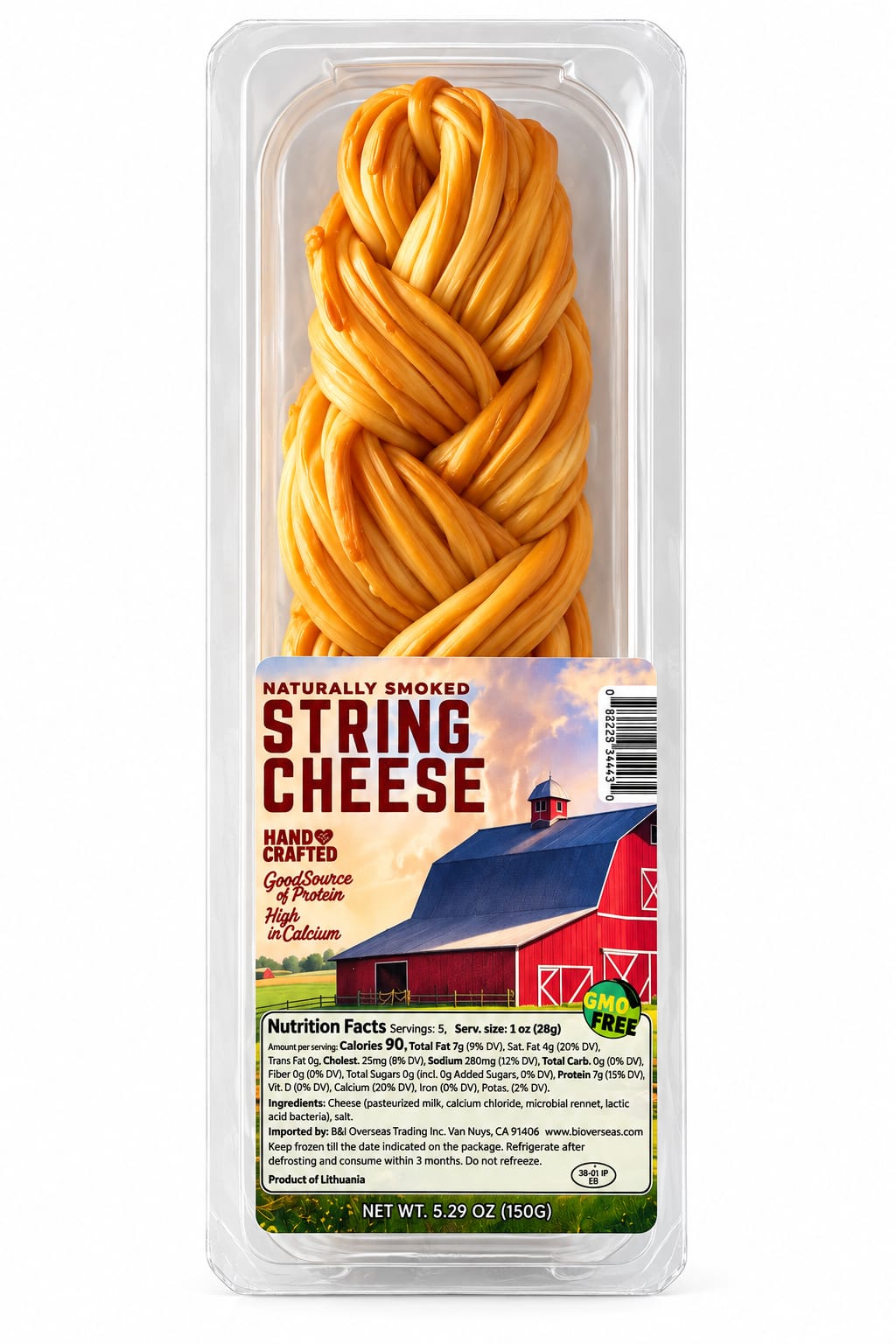 Smoked Cheese Braid, 45%, 150g