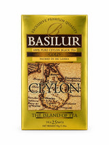 Basilur Gold The Island of Tea Ceylon Black Tea 50g, 25 Tea Bags
