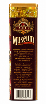 Teapot No.208 Museum Collection, Ceylon Black Tea Loose Leaf, "Basilur", 100g