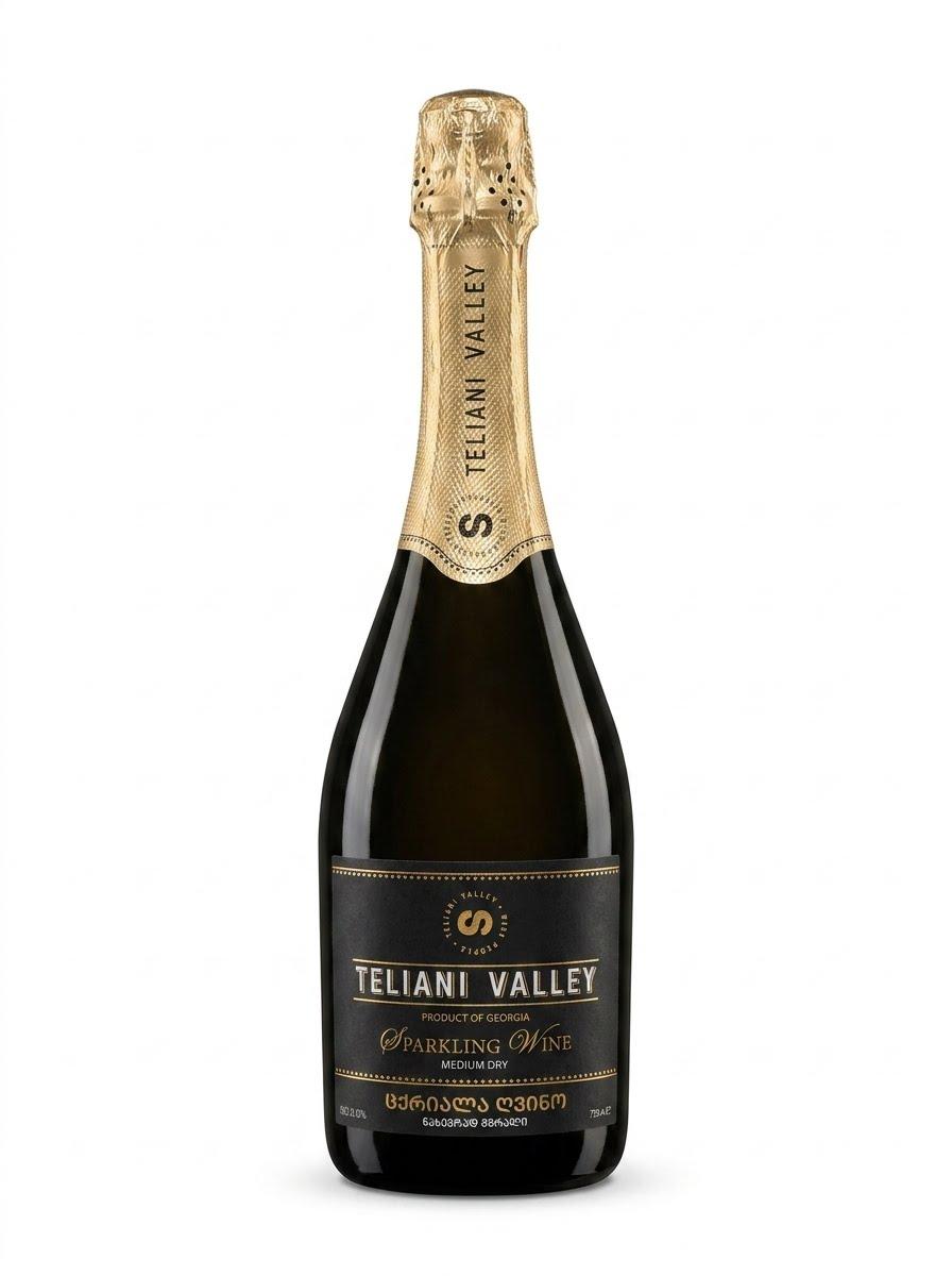 Sparkling Wine, White Medium Dry - Teliani Valley 750ml