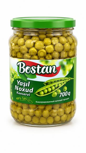 Green Peas in a Glass Jar - Bostan 700g