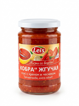 Kobra Tomato Sauce with Horseradish & Garlic, Extra Hot - Leis 280ml