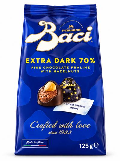 Fine Chocolate Praline with Hazelnuts, "Perugira Baci", 125g