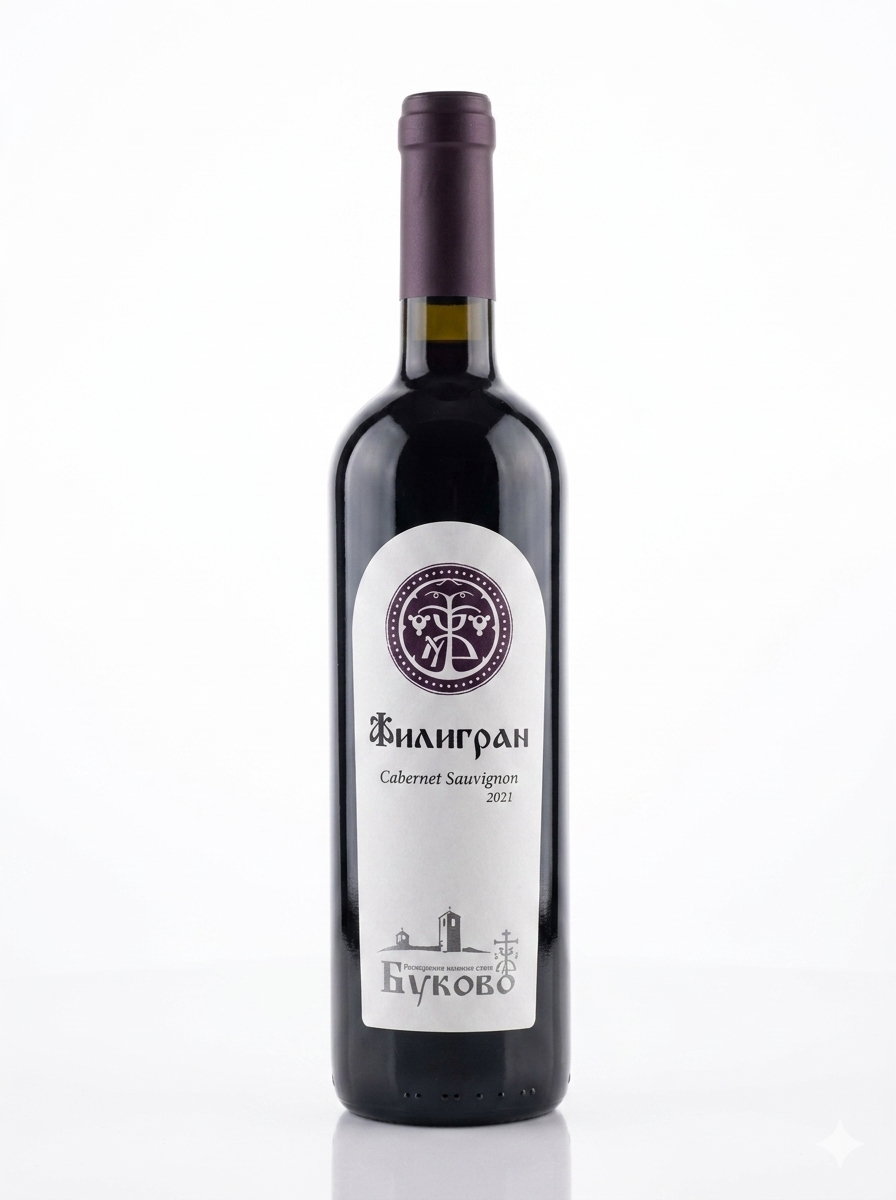 Cabernet Sauvignon Red Wine Filigran, Manastir Bukovo 2021, 750ml