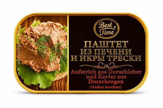 Cod Liver & Cod Roe Spread (Pate) - Best Time 120g