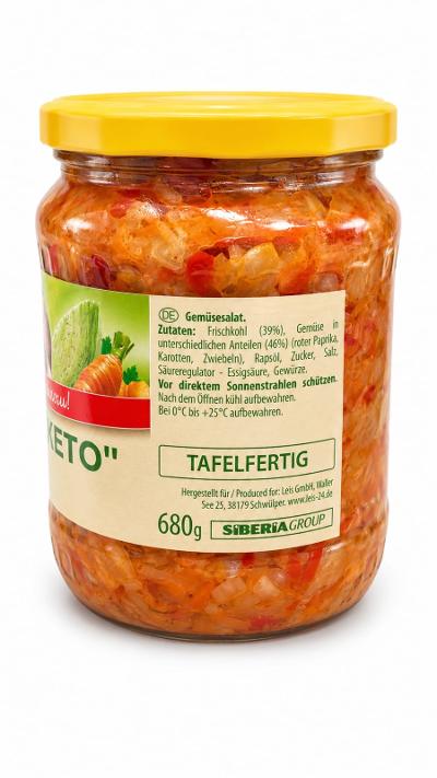 Korean Style Carrots in Jar - Leis 480g