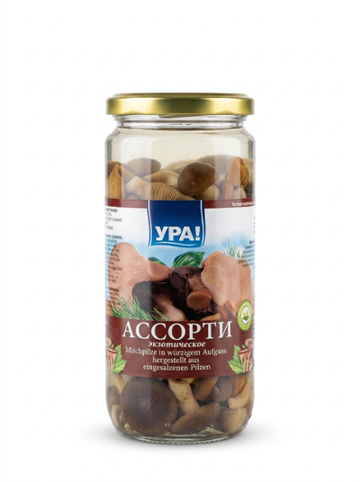 Assorted Mushrooms in Herbal Infusion - Yra 480g