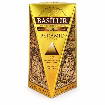 Ceylon Black Tea, Gold, "Basilur", 30g, 15 Pyramid Tea Bags
