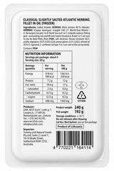 Atlantic Herring Fillet, Slightly salted Classical-"Zigmas", 240g