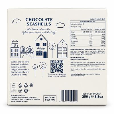 Chocolate Seashells, "The Belgian", 250g