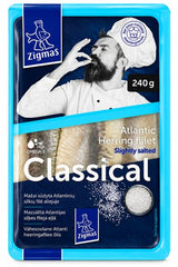 Atlantic Herring Fillet, Slightly salted Classical-"Zigmas", 240g