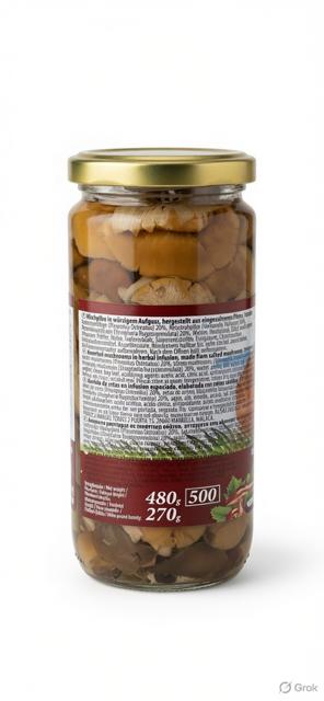 Assorted Mushrooms in Herbal Infusion - Yra 480g