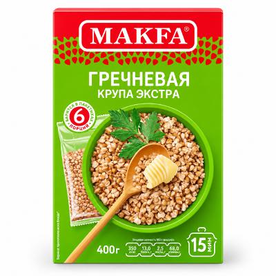 Buckwheat Groats "Makfa" 400g (6 bags x 67g each)