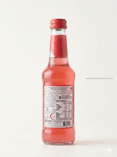 Fresa Fresher Watermelon & Strawberry, Sparkling Drink 250ml