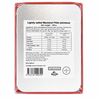 Lightly Salted Mackerel Fillet, Mr Fishi, 160g