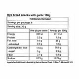 Rye bread snacks "Crisps" with garlic - Cannelle Bakery 150g