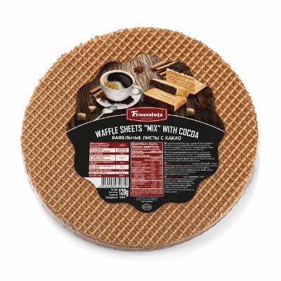 Waffle Sheets with Cocoa, Franzeluta, 120g