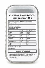 Cod Liver in Own Oil, "Bandi", 121 g