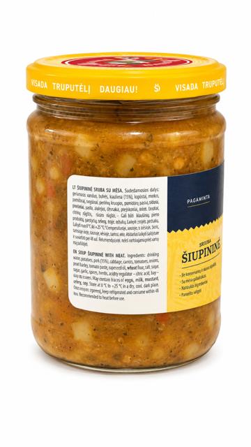 Solyanka Soup with Meat in a Glass Jar - Kedainiu 480g