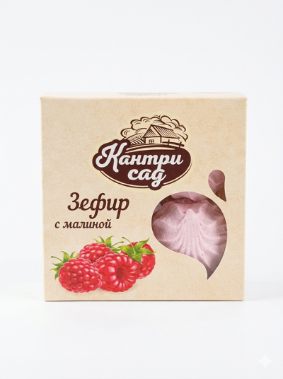 Zefir with Raspberry Pieces "Kantri Sad", 180g