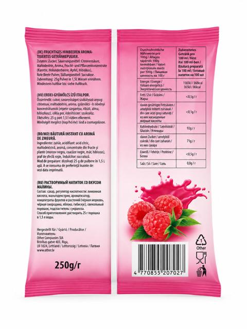 Kisielius Dessert Drink, Raspberry - Kiingai 250g