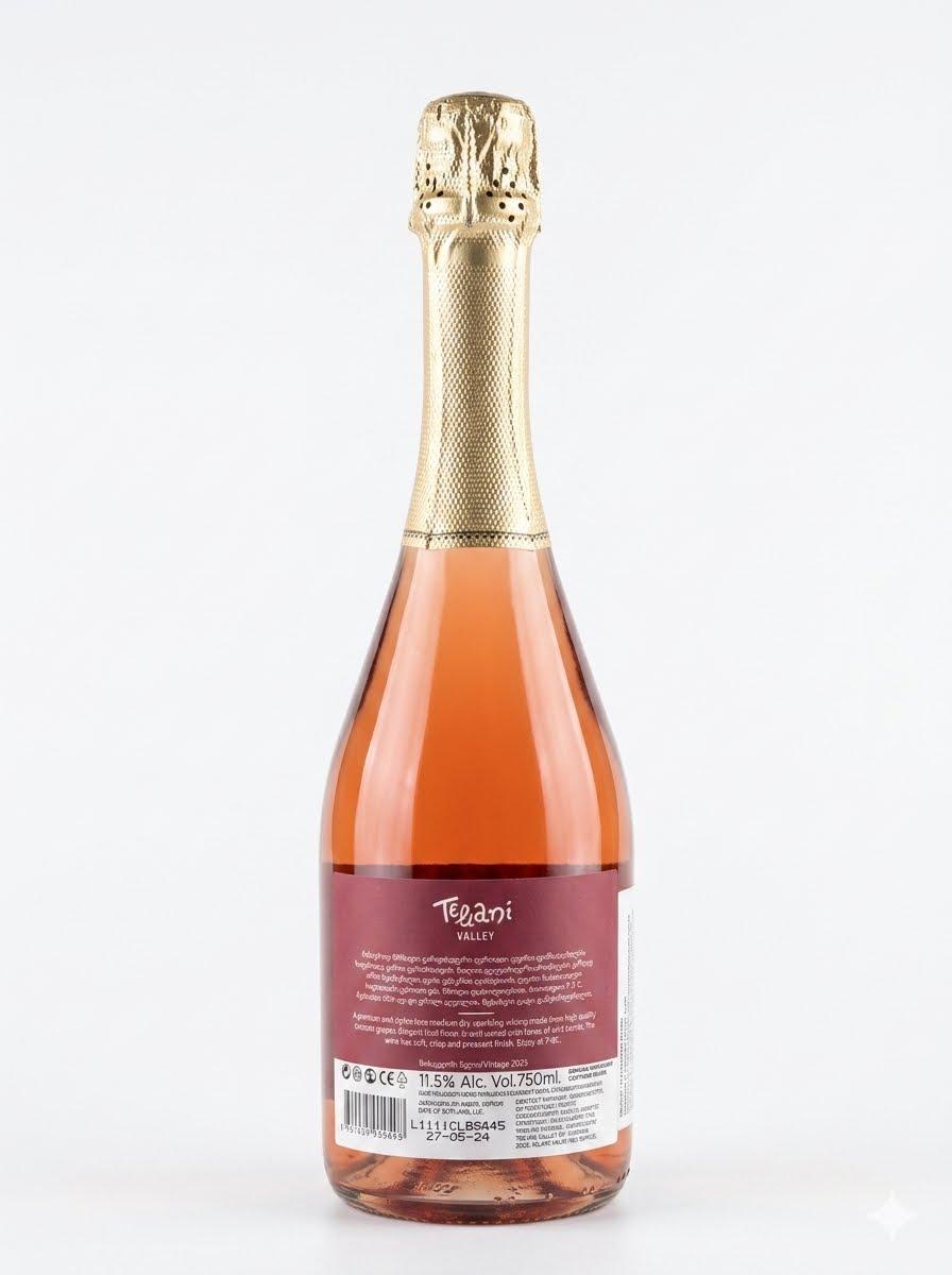 Sparkling Wine, Rose Medium Dry - Teliani Valley 750ml